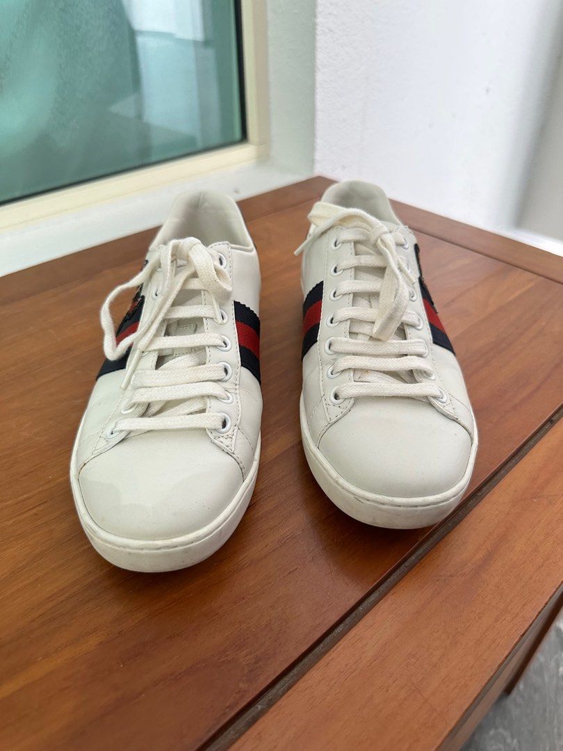 Used gucci trainers best sale