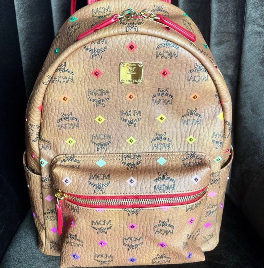 100% Authentic Original MCM Backpack Medium, Luxury, Bags & Wallets on  Carousell