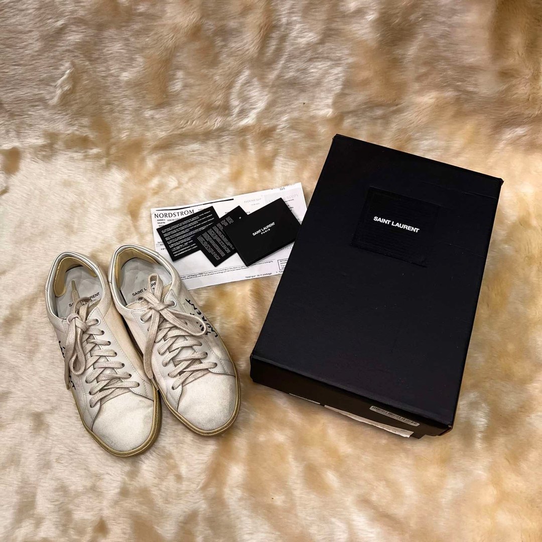 On Sale Authentic YSL Classic Court Sneakers