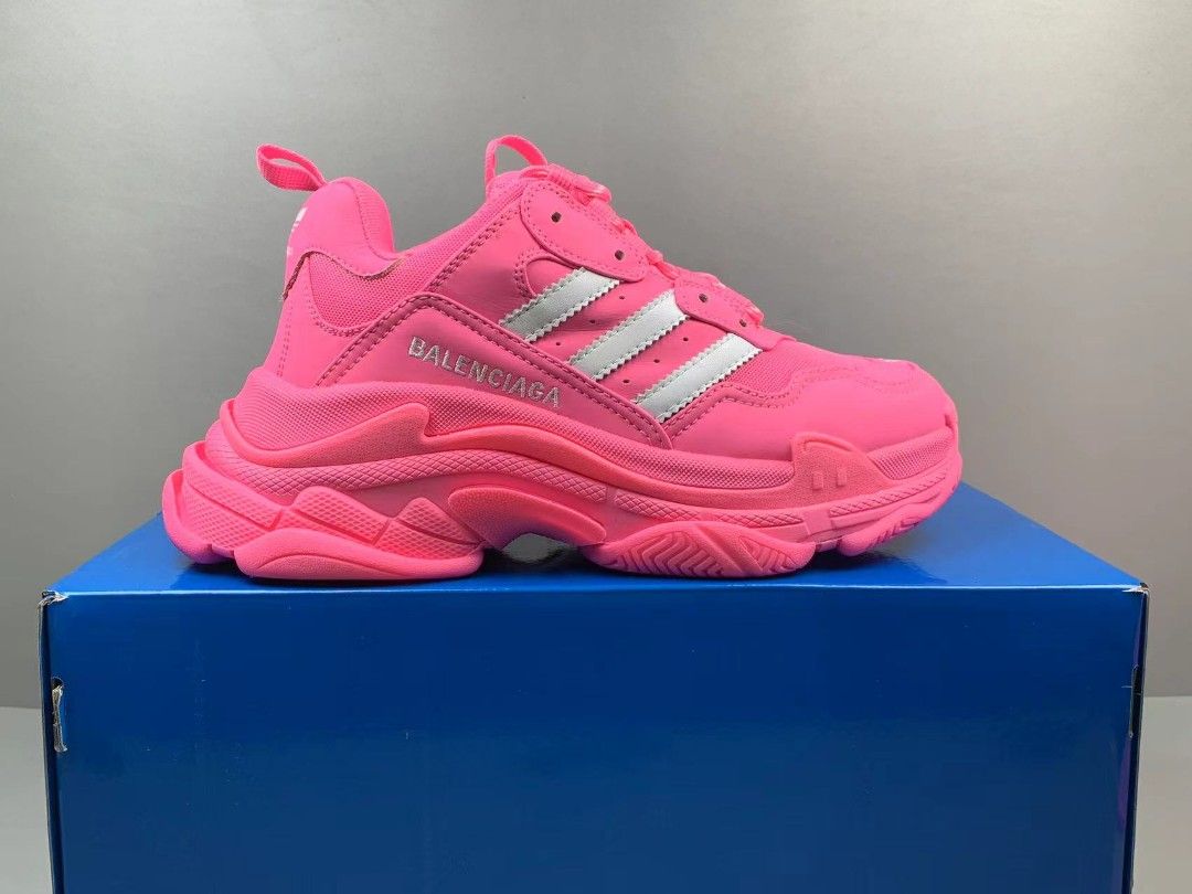 Balenciaga x Adidas Triple S Pink Women s Fashion Footwear