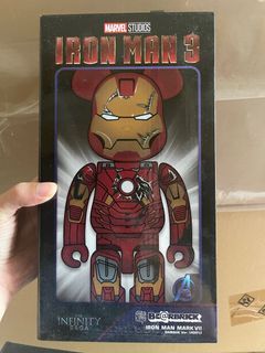 bearbrick iron man mark vii damage 400% 1000% mark7 7 be@rbrick 