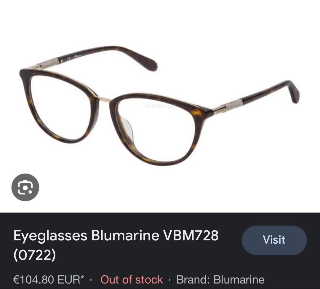 Bluemarine eyeglass legit, Women's Fashion, Watches & Accessories