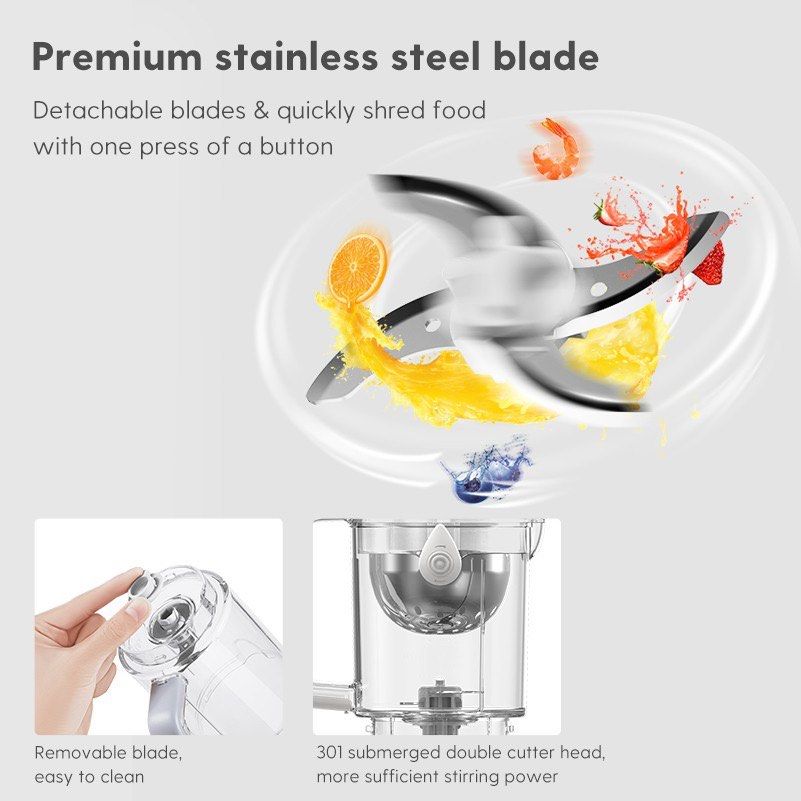 Boboduck 4 in 1 Baby Food Processor Heating/Steam/Defrost/Blend Can