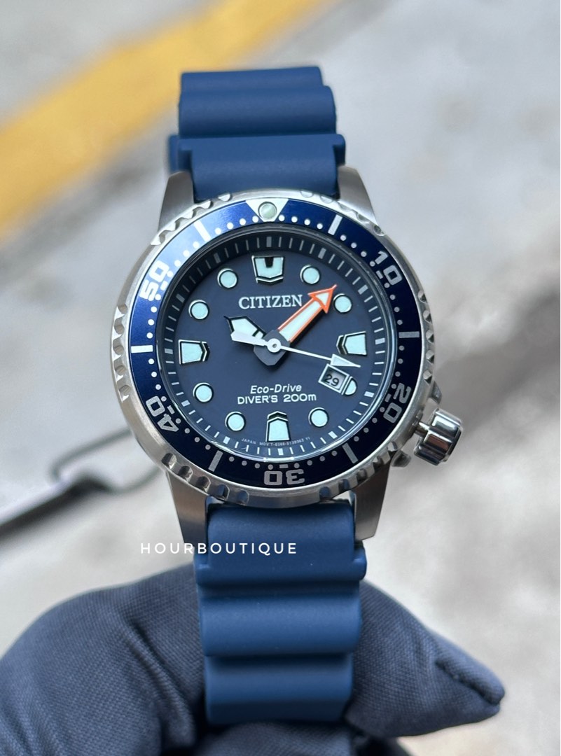 Brand New Citizen ProMaster Dark Blue Dial Ladys Eco Drive Dive Watch EP6051 14L Men s Fashion Watches Accessories Watches on Carousell