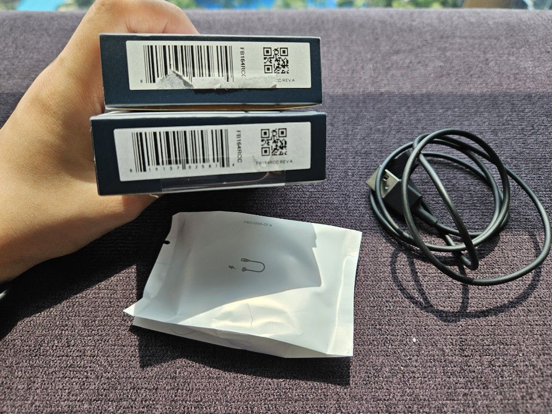 Brand new authenic fitbit ionic charger and straps