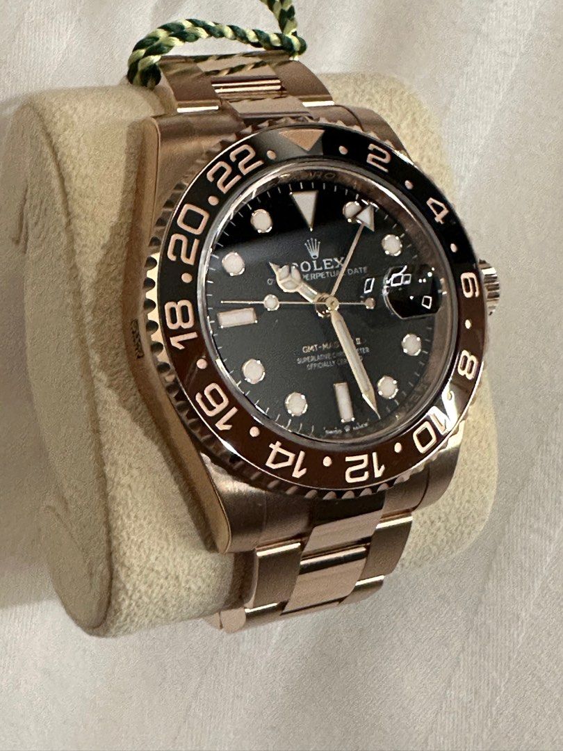 Brand New Rolex GMT Master II Root beer full Rose Gold 100 Authentic just purchased from abroad 10 08 2023