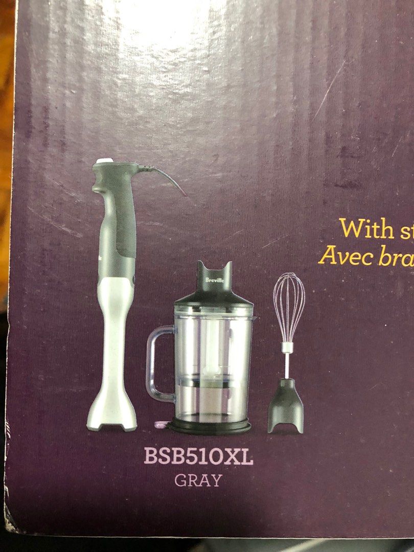 Breville BSB510XL Control Grip Immersion Blender, Stainless Steel