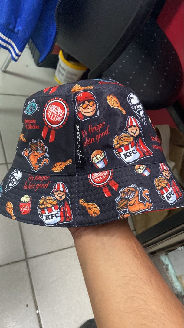 Bucket hat KFC x ujang hitam, Hobbies & Toys, Collectibles