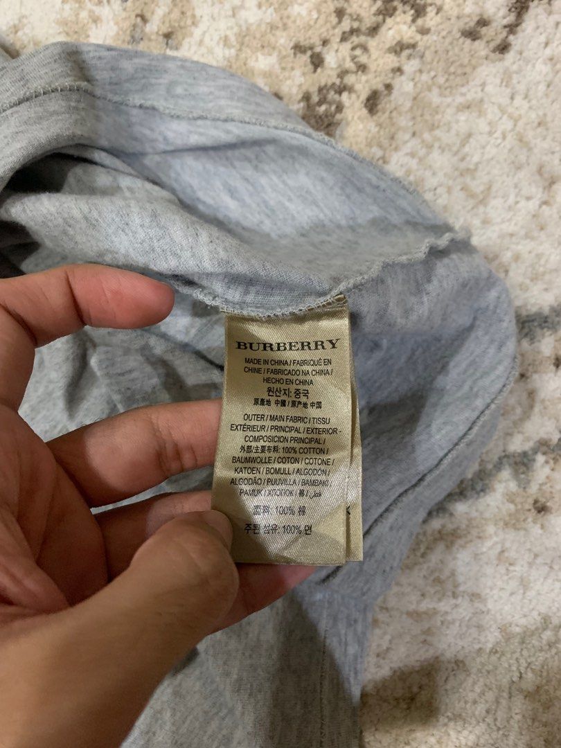 Burberry shop shirt tag