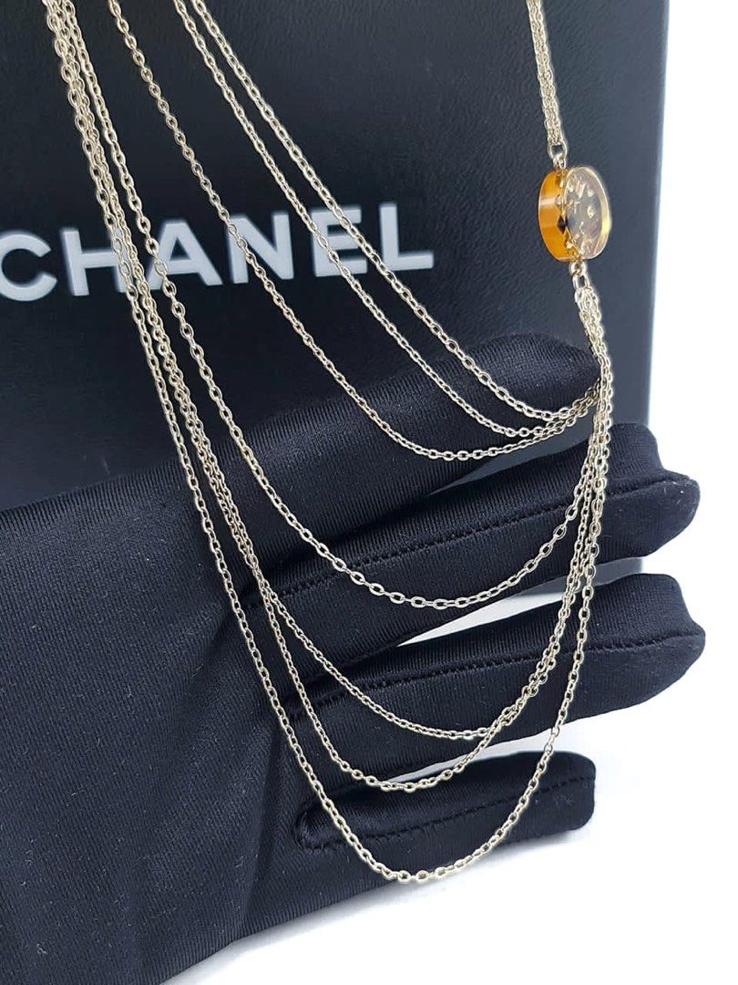C hanel CC Resin Multi Strand Necklace, Luxury, Accessories on