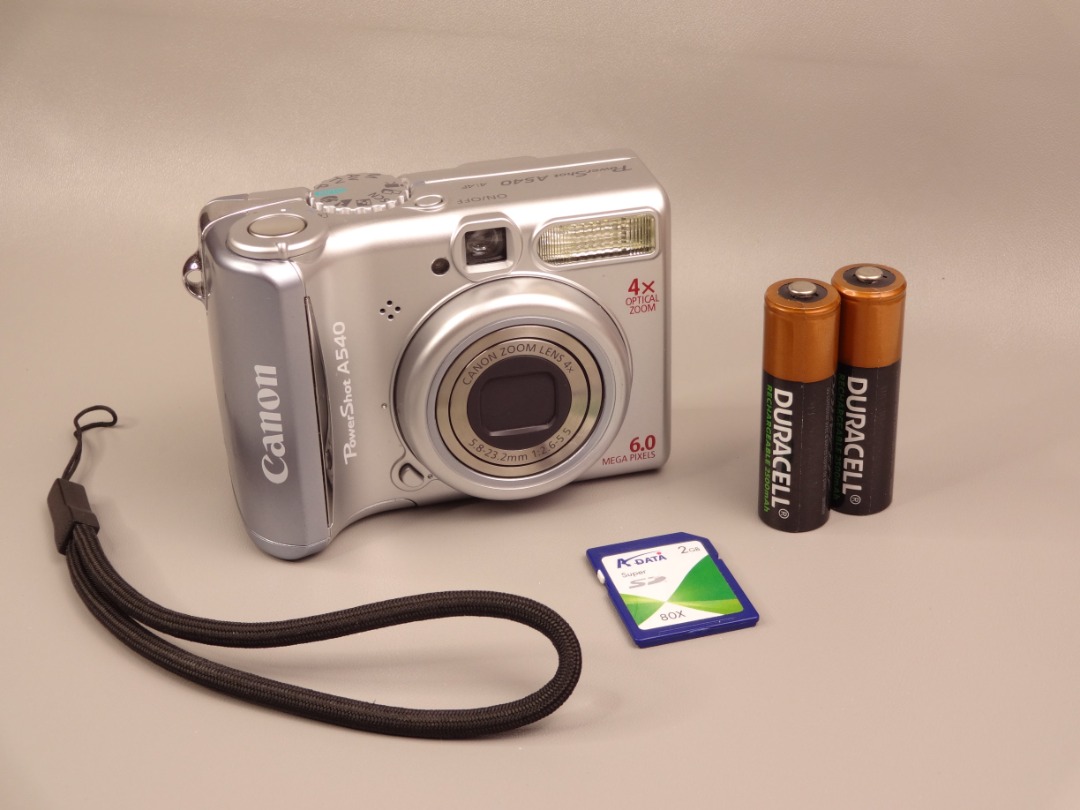 Canon PowerShot A540 CCD Camera Digicam Retro, Photography, Cameras on