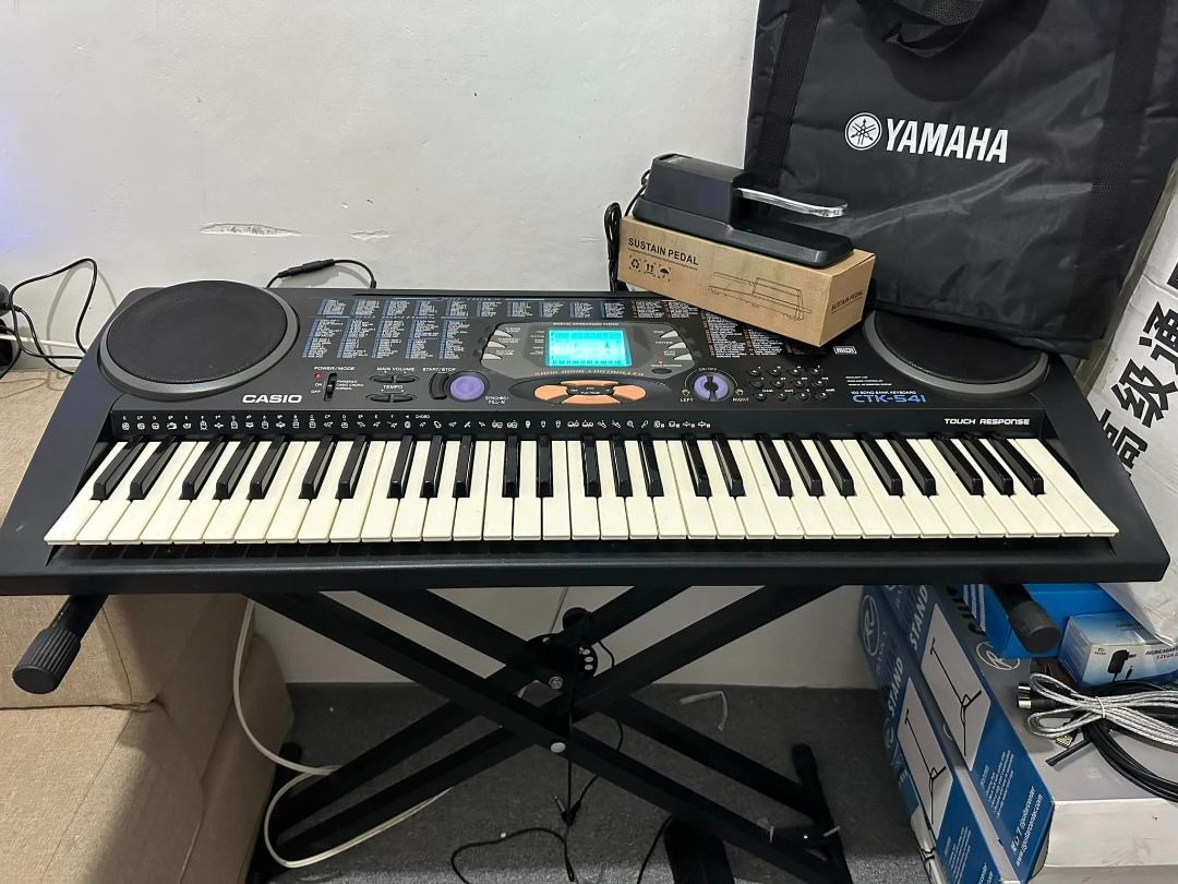Casio CTK 541 61 Keys Touch Response Keyboard Piano English Characters