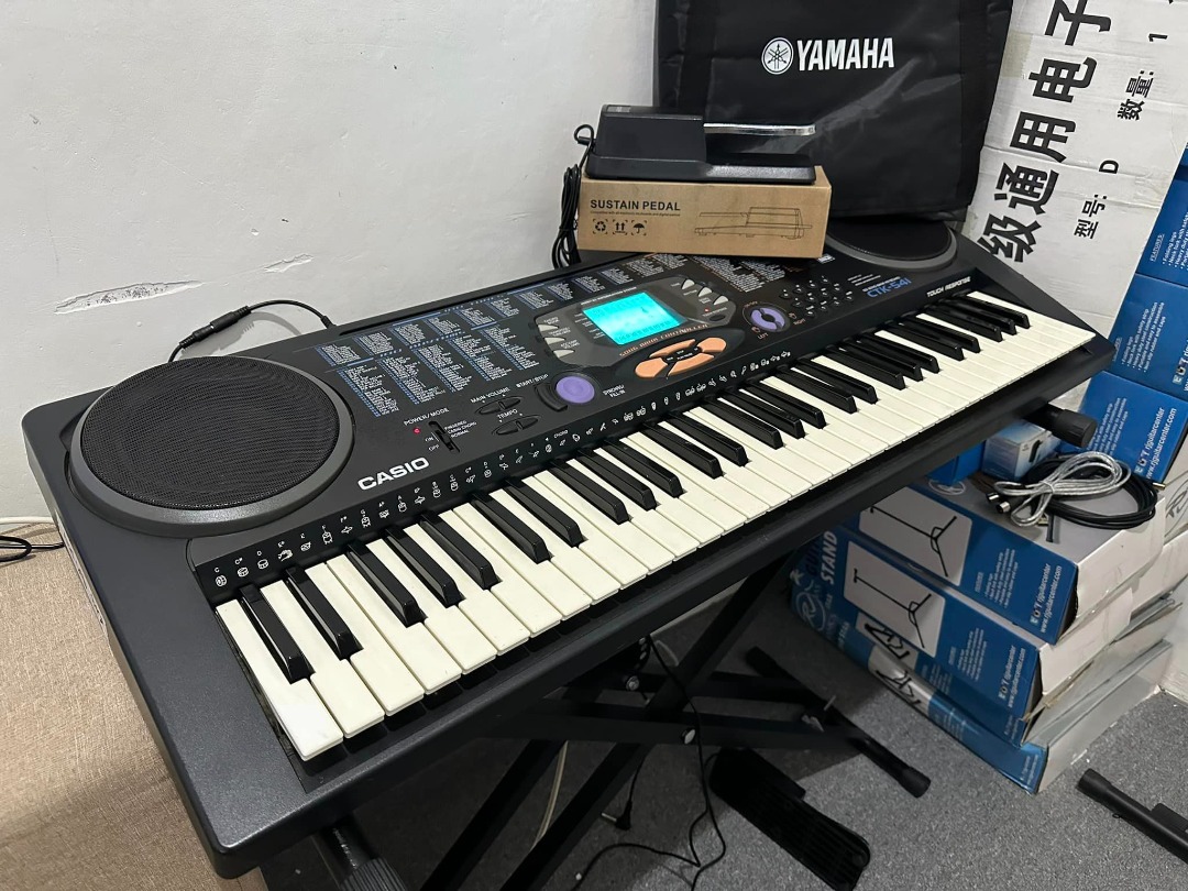 Casio CTK 541 61 Keys Touch Response Keyboard Piano English Characters