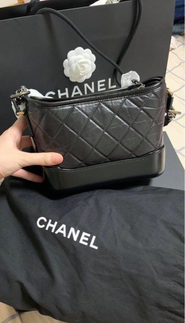 Authentic Chanel New Medium Black Gabrielle Hobo bag with Strap, Luxury,  Bags & Wallets on Carousell