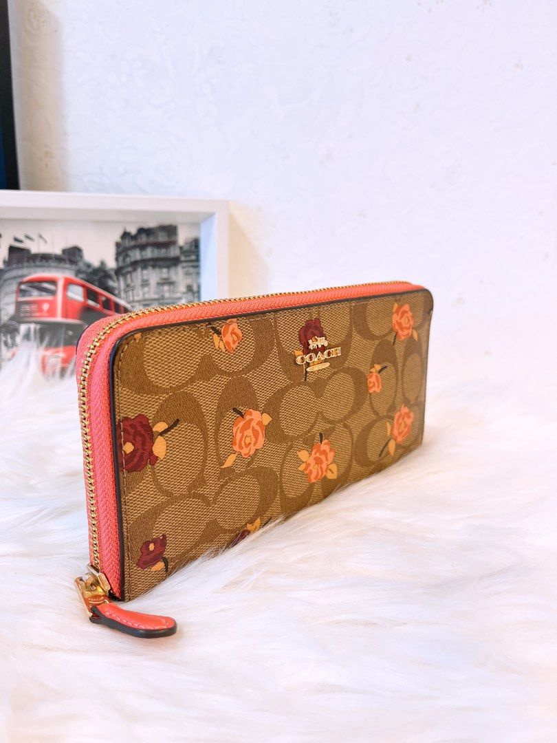 Coach best sale peony purse