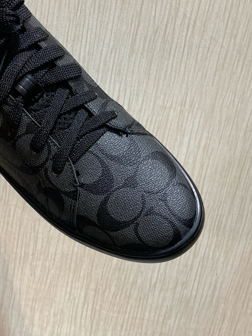 All black coach sneakers online