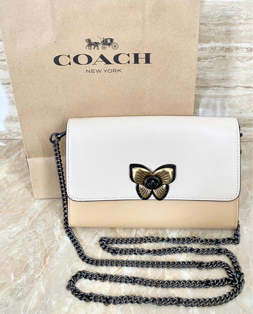 Coach butterfly on sale marlow leather crossbody