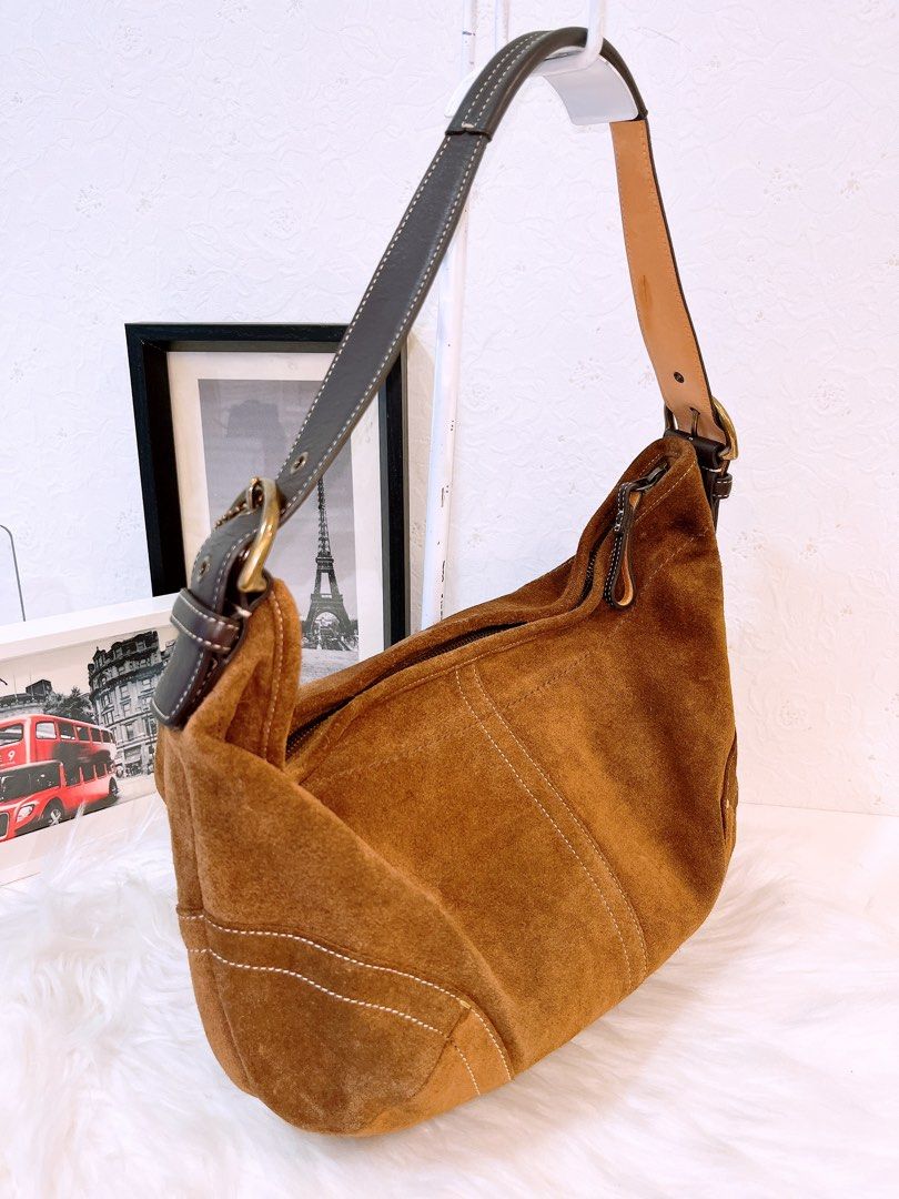 Coach suede hobo 2025 bag