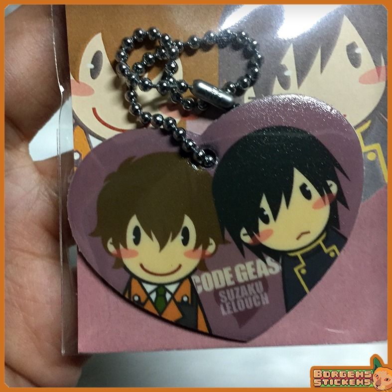 Code Geass - Lelouch & Suzaku keychain / strap / charm - Mini Mobile ...