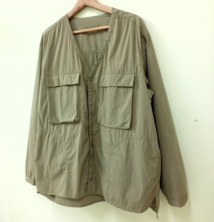 Collarless store military jacket