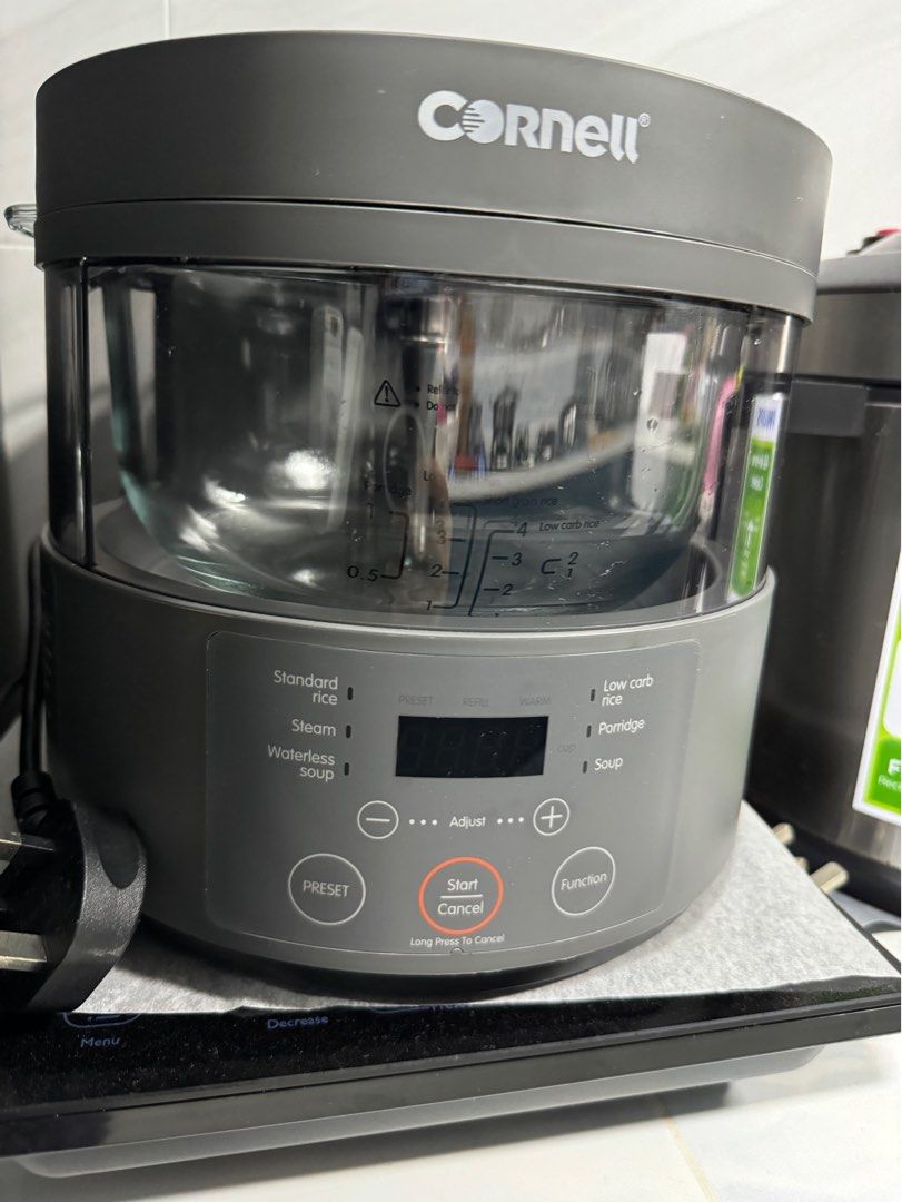 Cornell Steam Multi Cooker, Low Carb Rice Cooker and Waterless Soup
