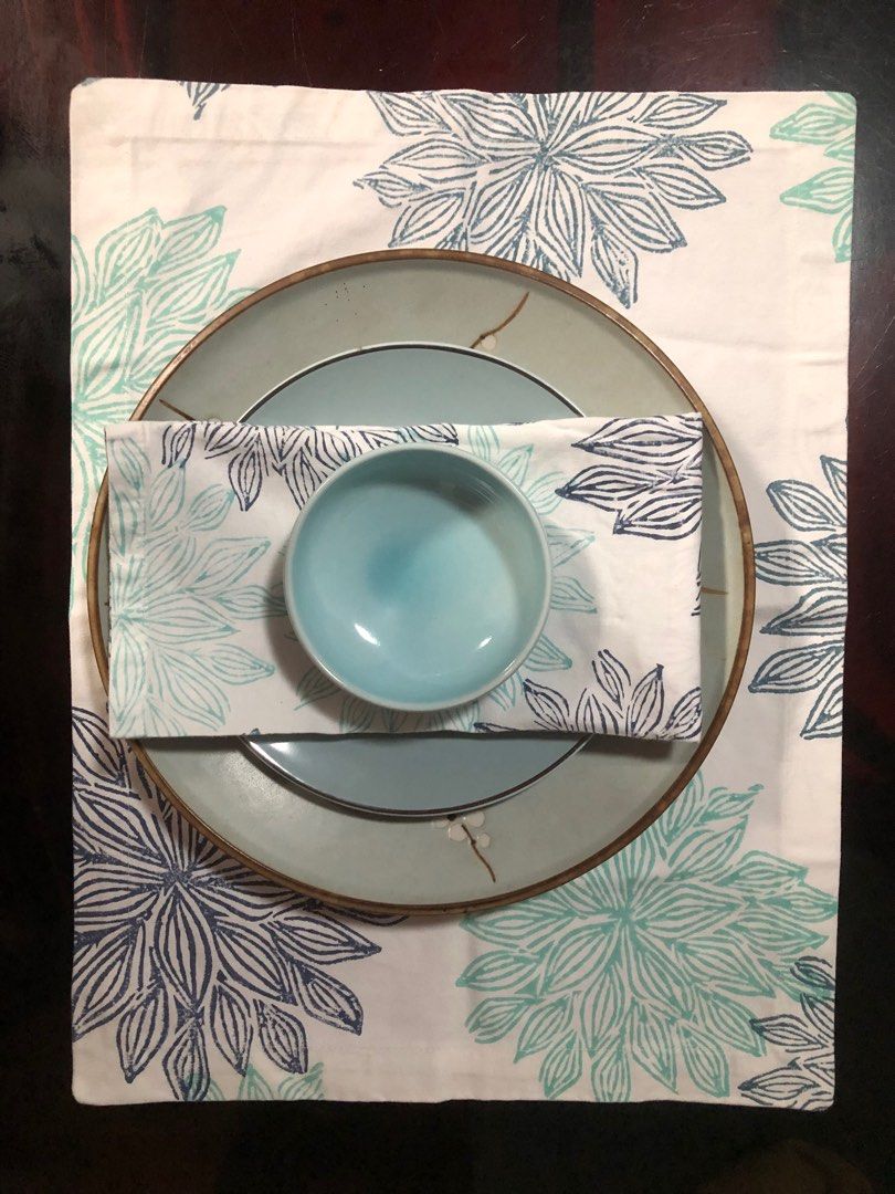Crate & Barrel Placemat x Table Napkin Set, Furniture & Home Living