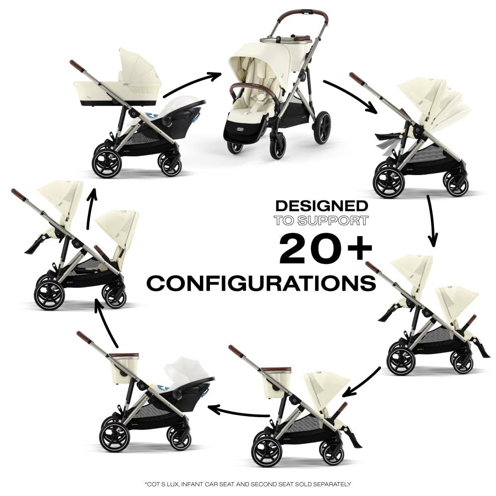 Cybex Libelle 2 Compact Stroller, 2023, Seashell Beige