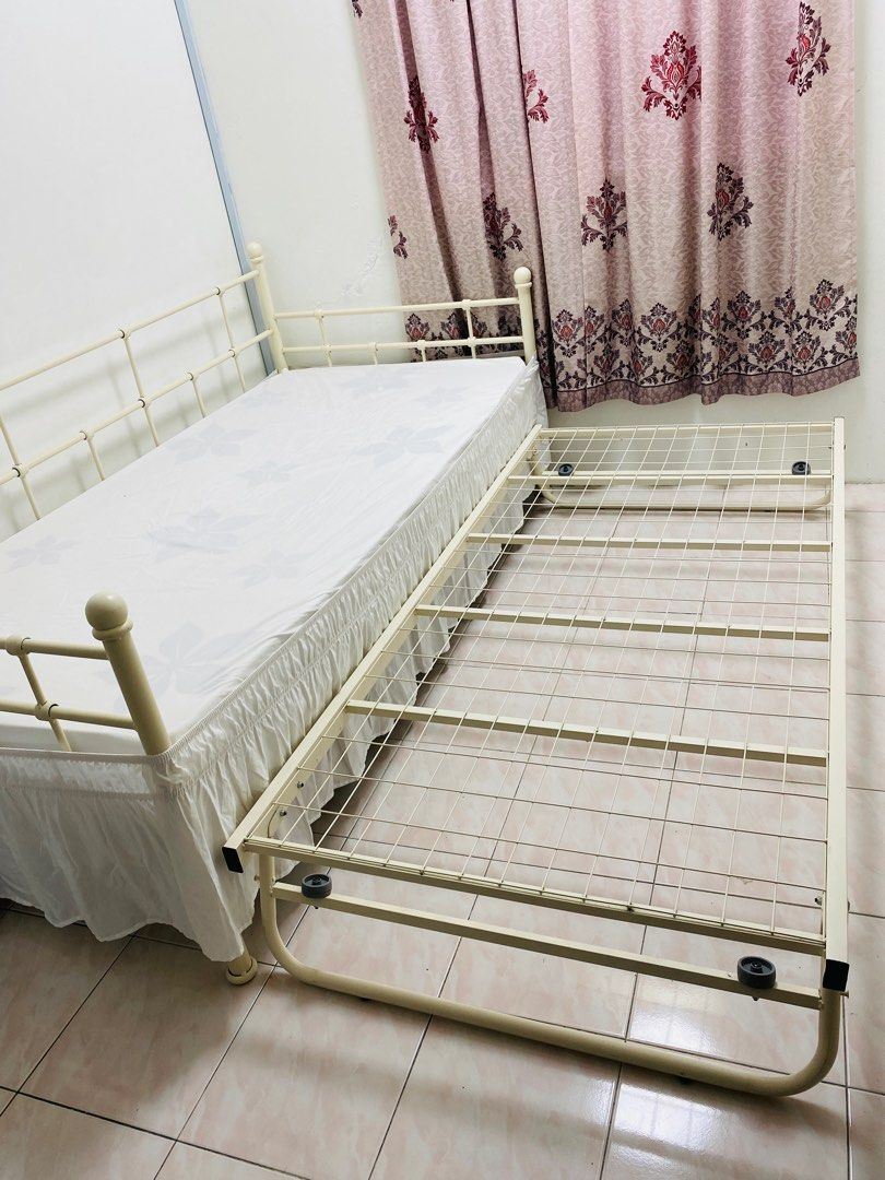 Daybed with folding bed ala ikea, Furniture & Home Living, Furniture