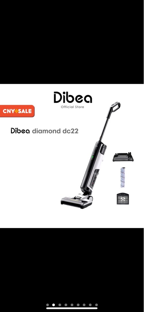 Dibea Diamond Wet and Dry Smart Vaccum Mop, TV & Home Appliances