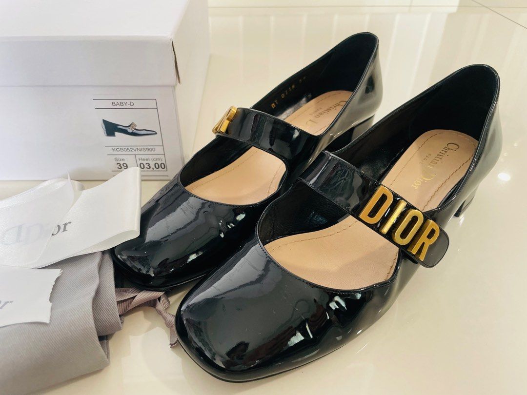 Dior BABY D PATENT LEATHER HEELS Women s Fashion Footwear Heels on Carousell