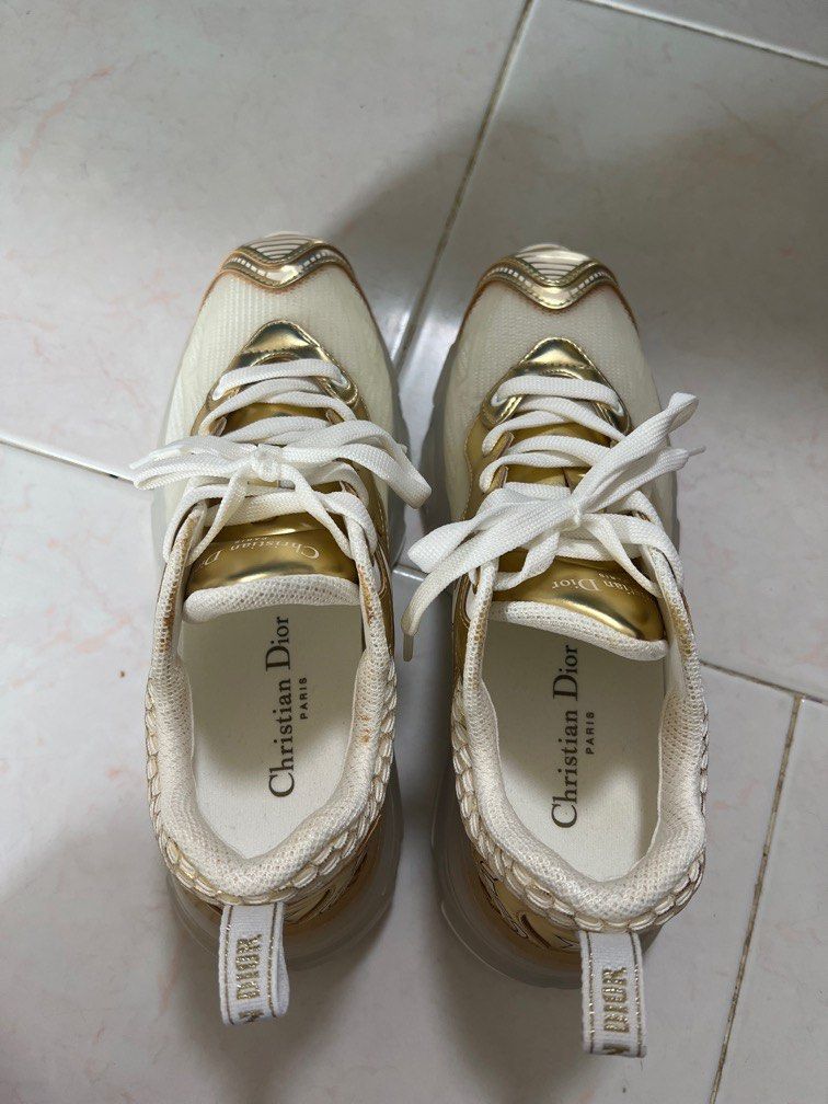 Christian dior sales gold shoes