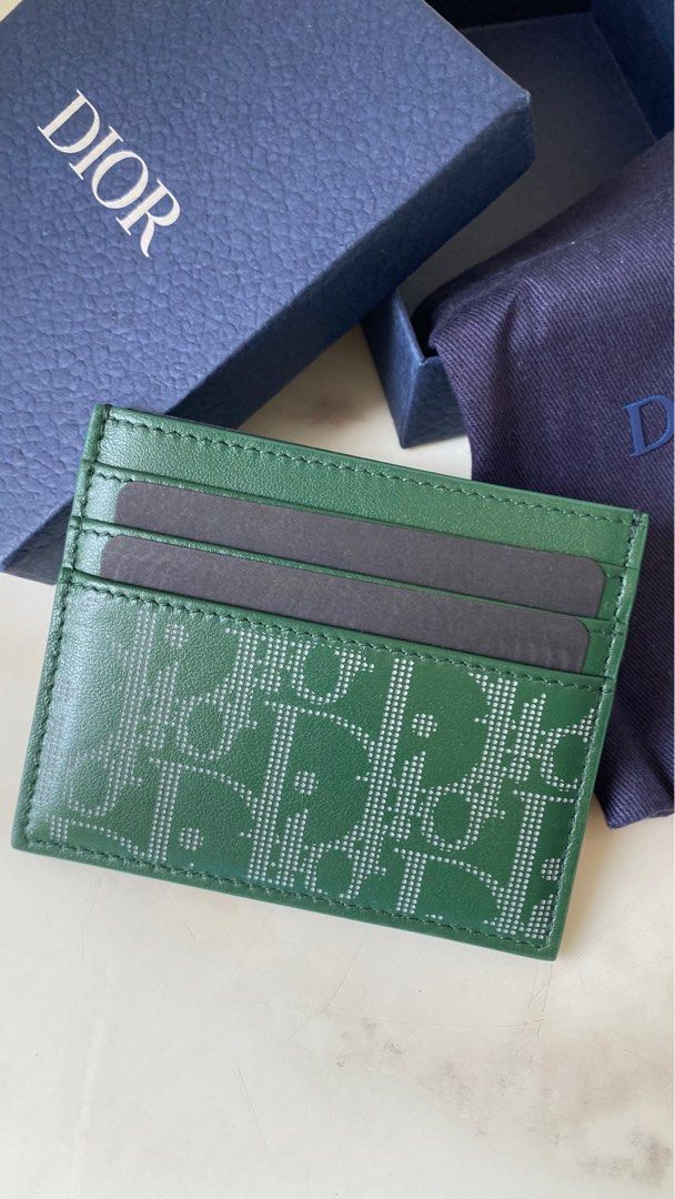 Dior green 2025 wallet