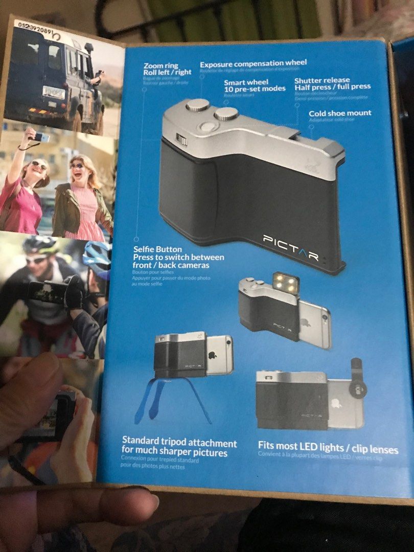 DLSR your phone for IPhone (Category: Other Photography Accessories) located in Manila. Submitted by mmg.mmg (Listing ID 1259294300, Image 3). Description: Brand New (Still in box) Accessory to DLSR your phone For IPhone 6, 7 and 8 See attached photos for more info .