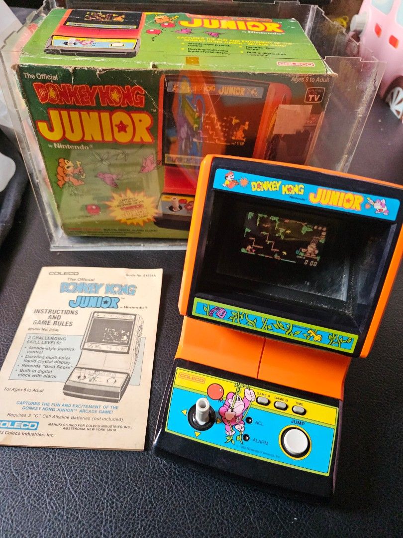 Donkey Kong Junior Jr. Coleco 1983 Nintendo Tabletop Mini Arcade Full