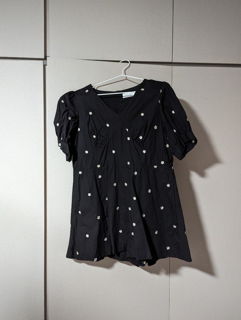 Empire cut romper, Women's Fashion, Dresses & Sets, Rompers on Carousell