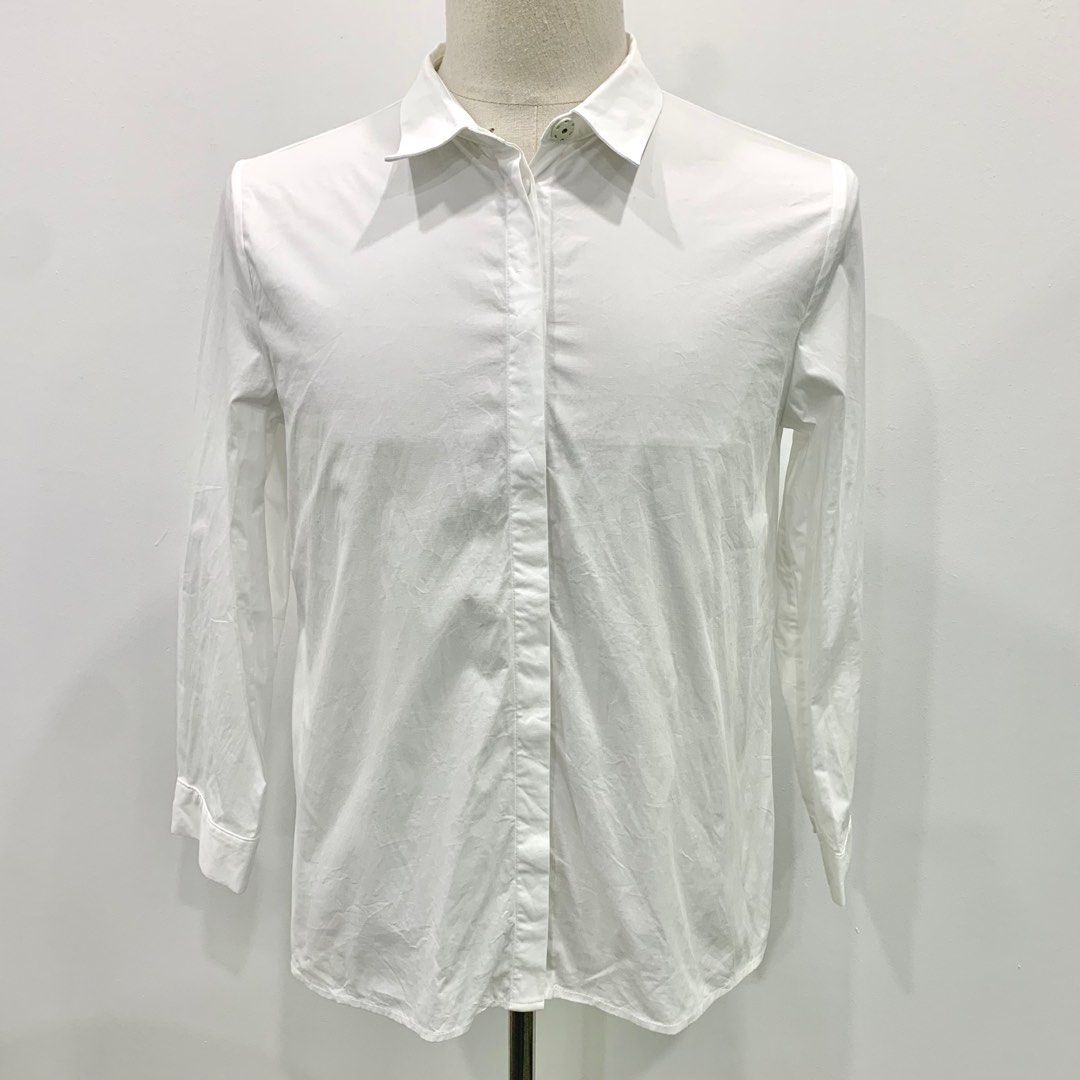 EMPORIO ARMANI WHITE LONG SLEEVE 237033090 Men s Fashion Tops