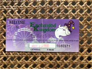 Enchanted Kingdom 1996 Ticket