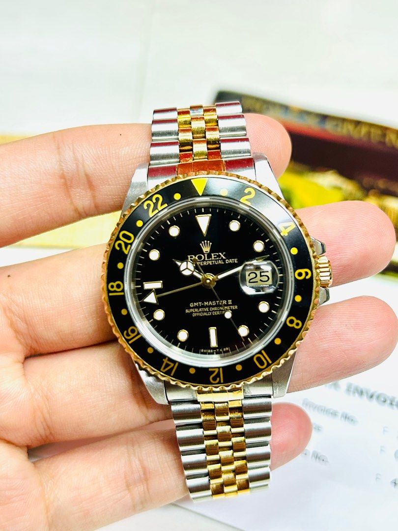 Excellent Condition ROLEX GMT Master II 16713 40mm Automatic