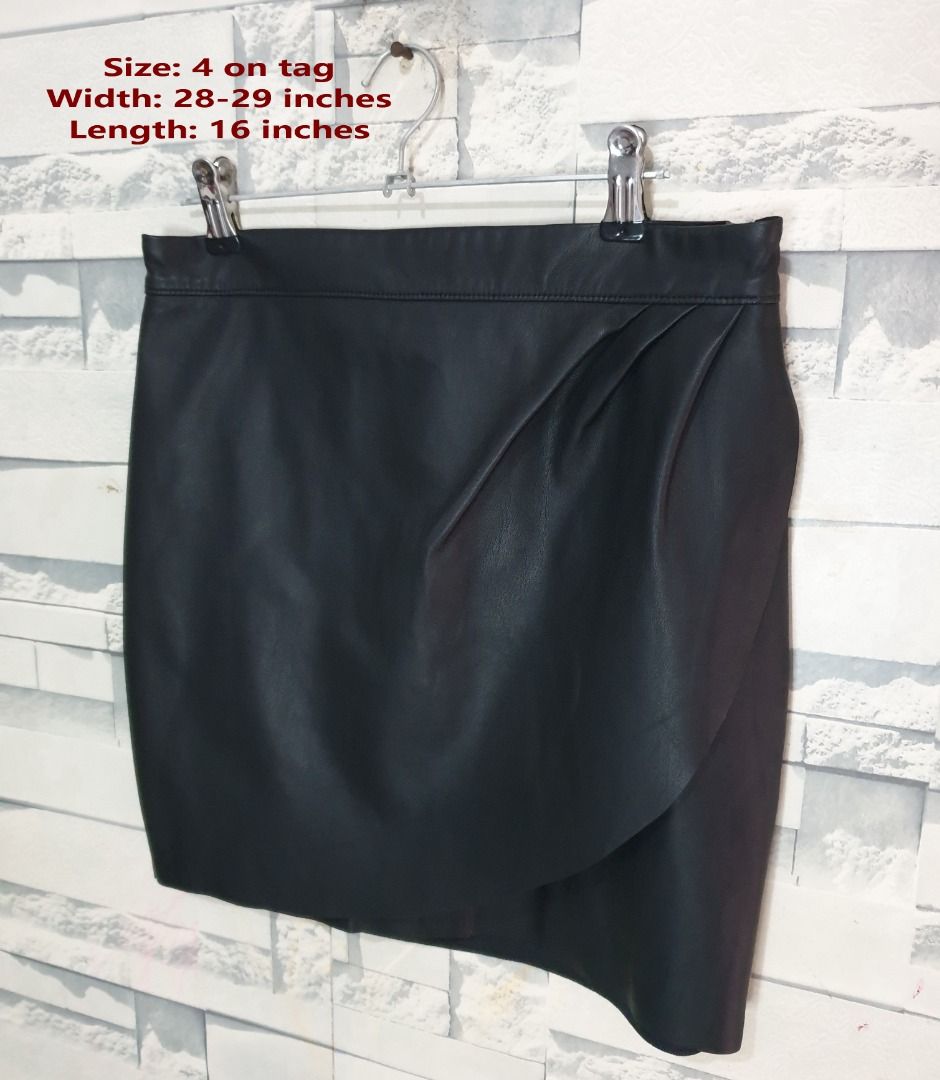 Express vegan leather wrap mini new arrivals skirt