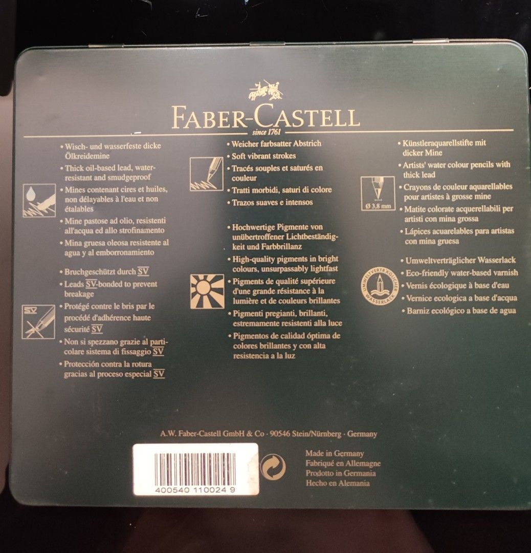 Faber-Castell 110024 - Crayon de couleur pour artistes, 24
