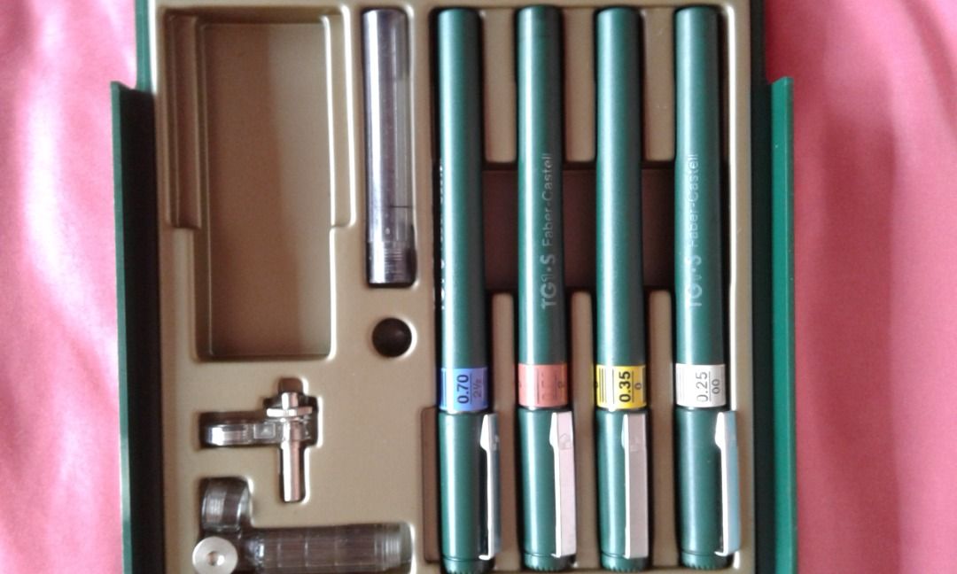 FaberCastell TG1 technical pens set, Hobbies & Toys, Stationery