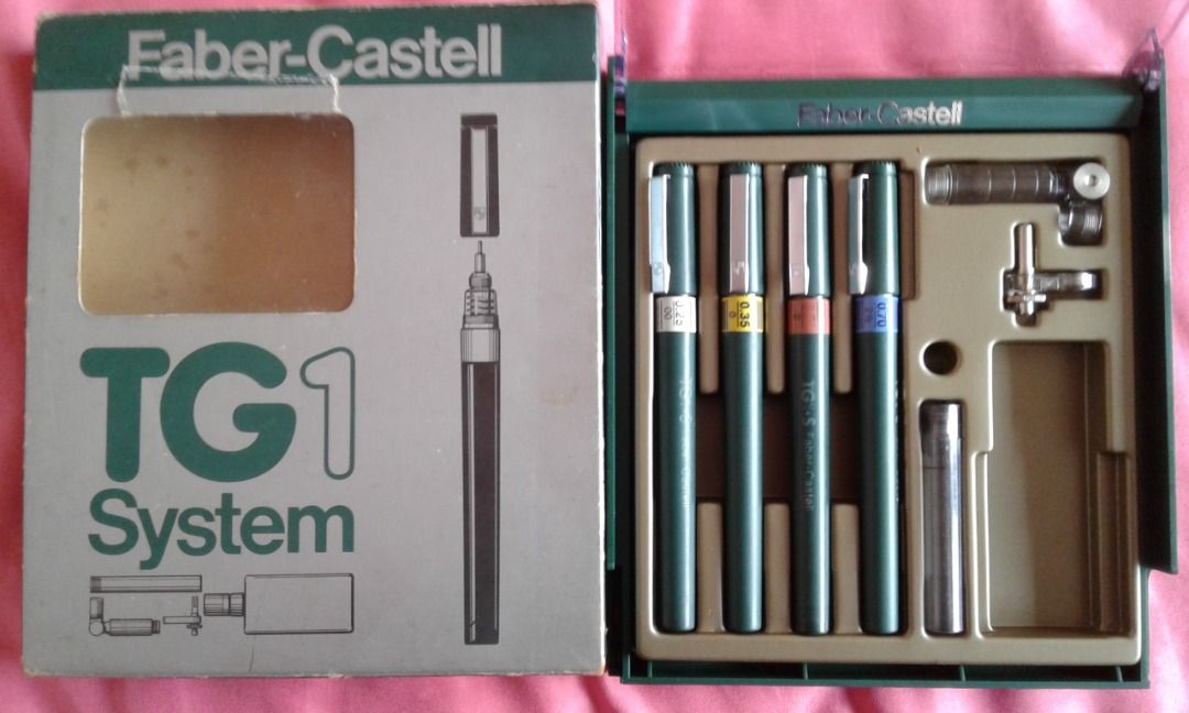 FaberCastell TG1 technical pens set, Hobbies & Toys, Stationery
