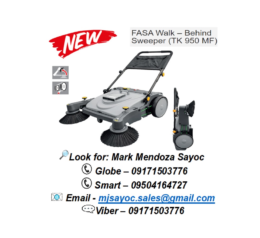 FASA Walk Behind Sweeper (TK 950 MF), Commercial & Industrial