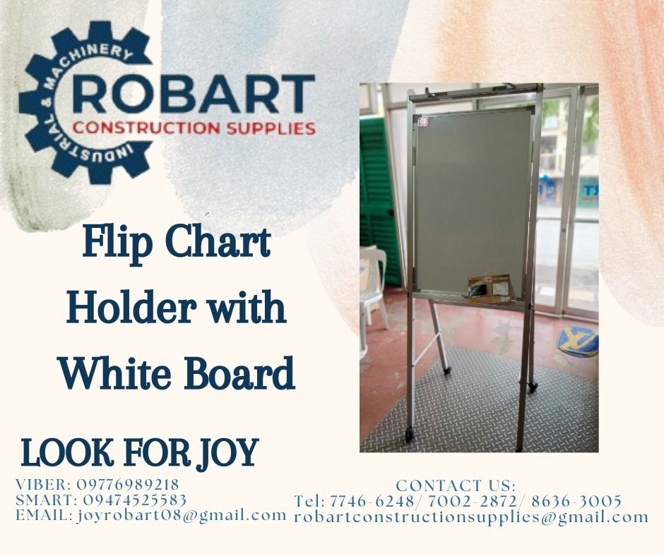 FLIP CHART HOLDER W/ WHITEBOARD, Commercial & Industrial, Construction