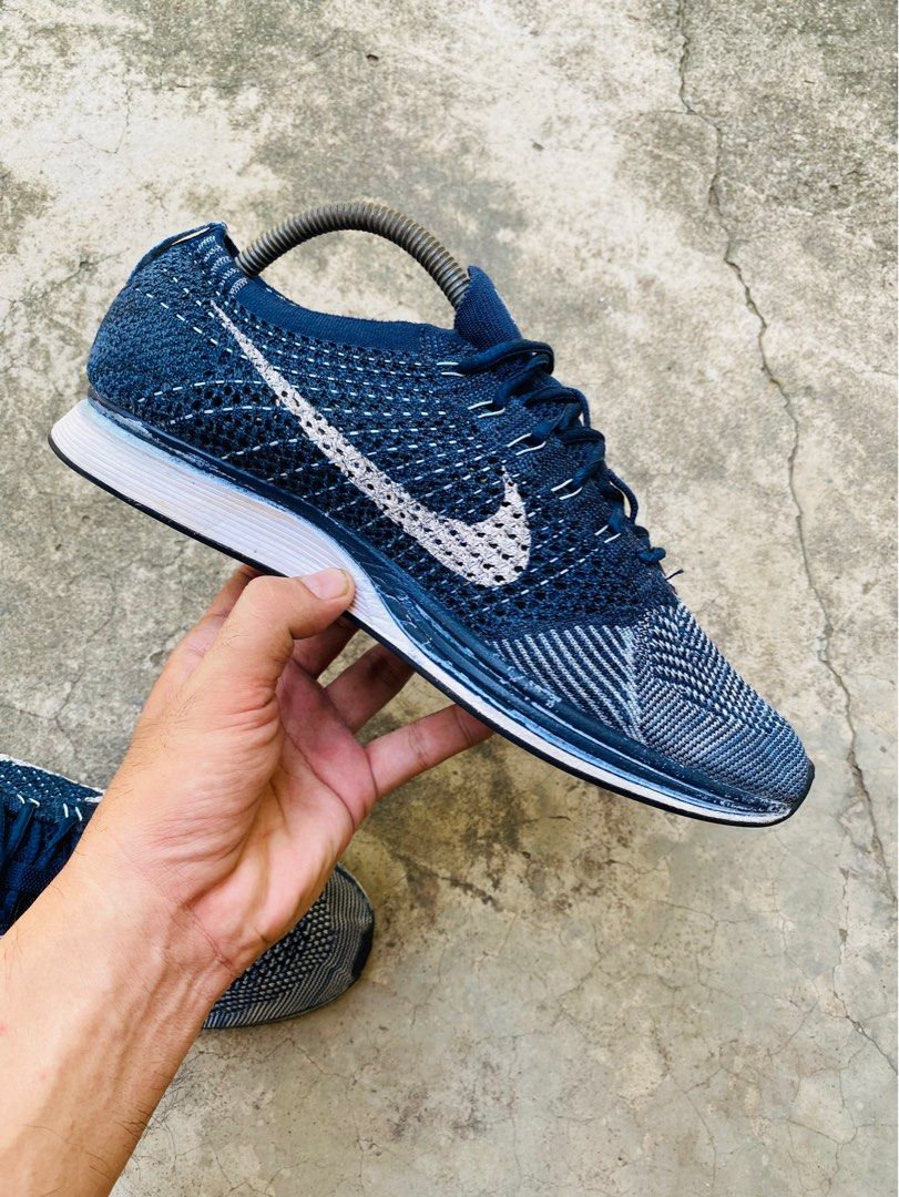 Flyknit racer top blue tint