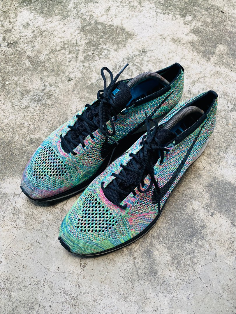 flyknit racer multi color