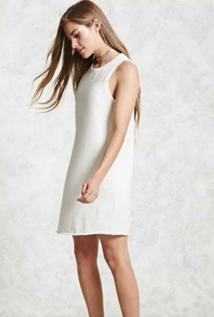 White shift top dress forever 21
