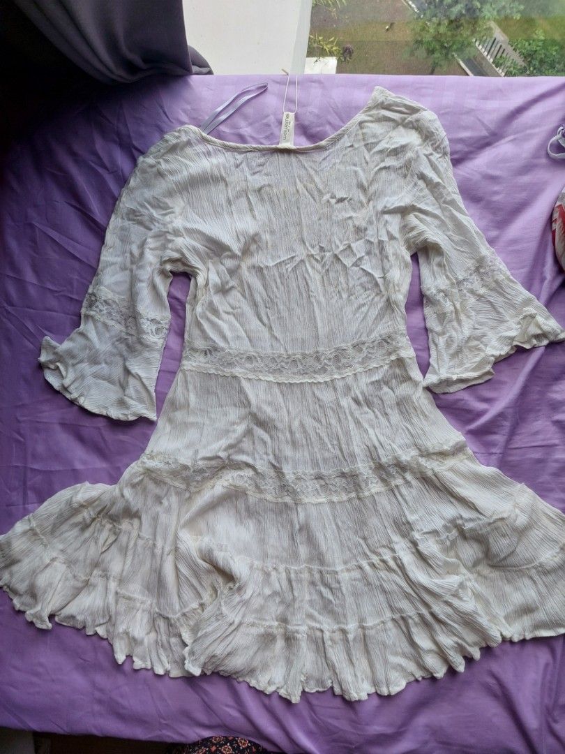 chinese dress ladies Free People Daisy Chain Button Up Midi Dress in White / Ecru Combo  Shop  Hearts