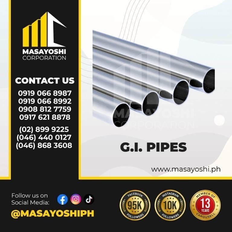 Galvanized Iron Pipes GI Pipes Pipe Metal Works Steel