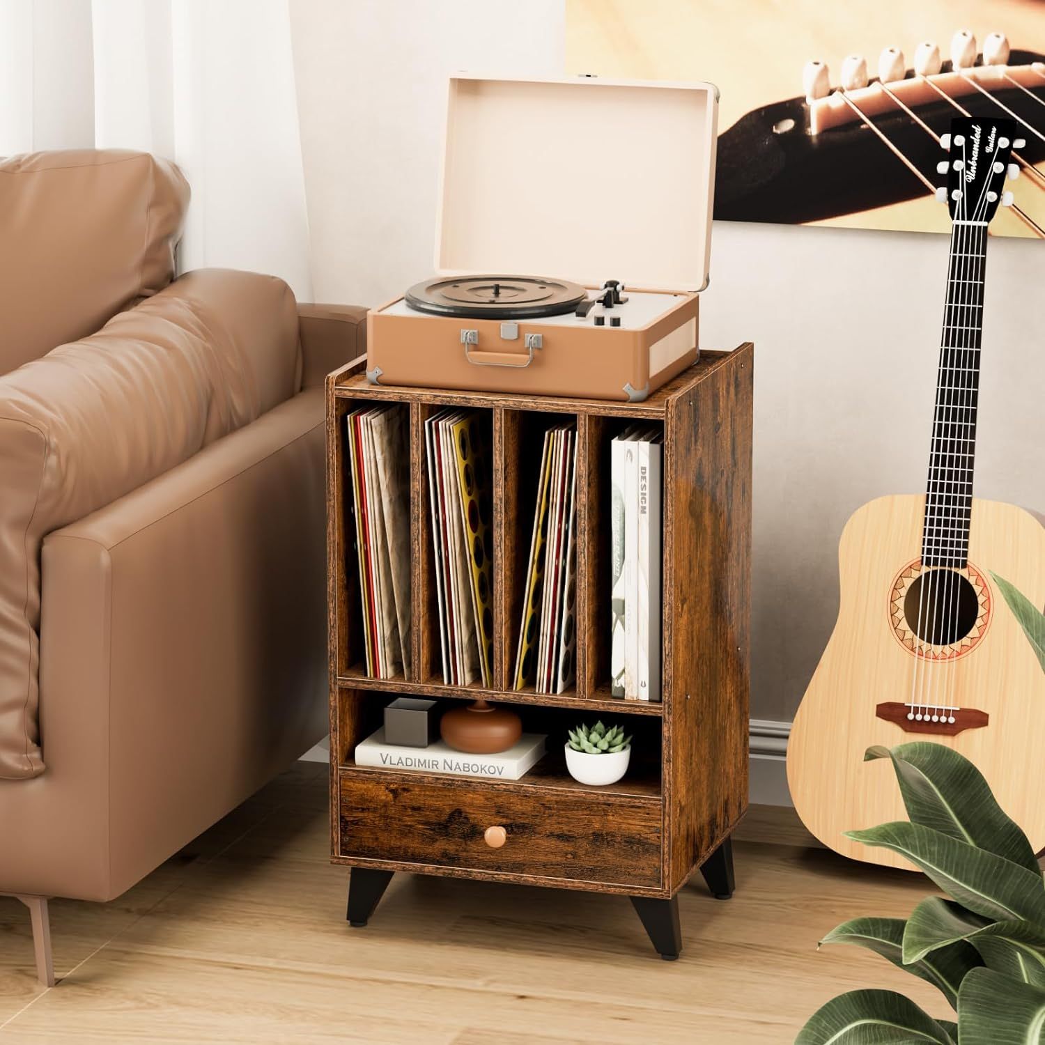 Record hot sale table cabinet